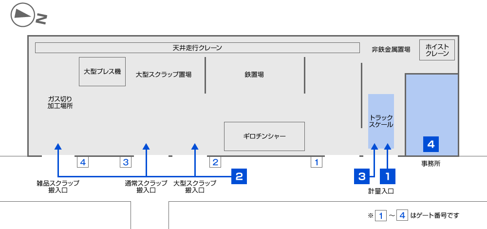 大阪本社工場見取図